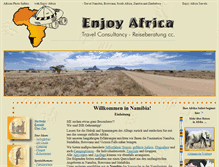 Tablet Screenshot of namibiatravelreisen.com